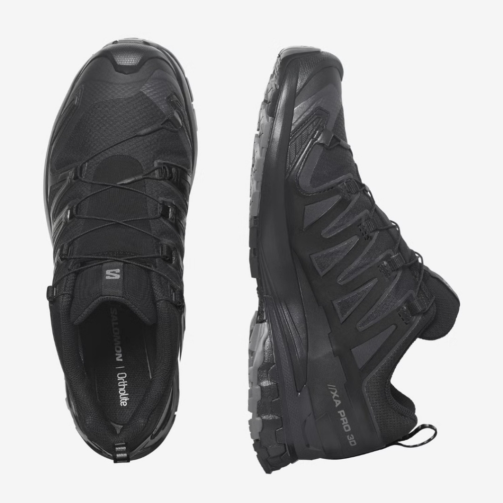 Salomon XA Pro 3D V9 Wide Gore-tex Men's Hiking Shoes Black Phantom 9.5EE